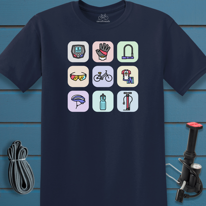 Grid with accessories t-shirt