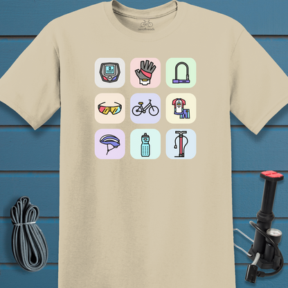 Grid with accessories t-shirt