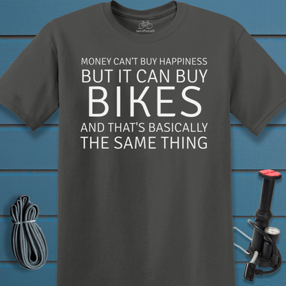 Money can't buy happiness t-shirt