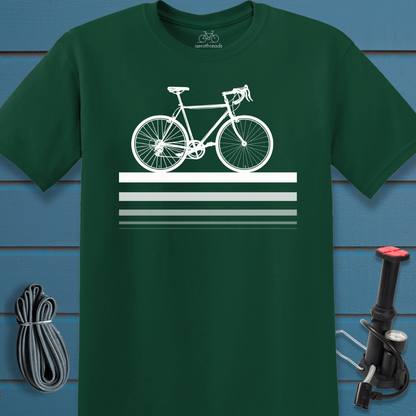 Road bike gradual opaque t-shirt