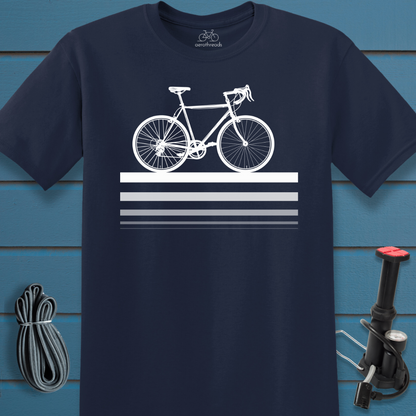 Road bike gradual opaque t-shirt