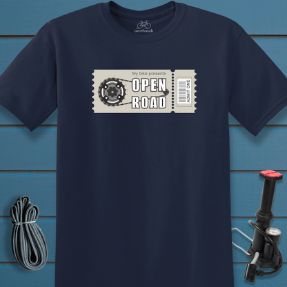 Ticket to the open road t-shirt