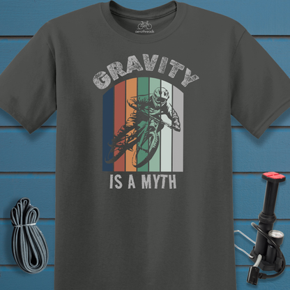 Gravity is a myth t-shirt